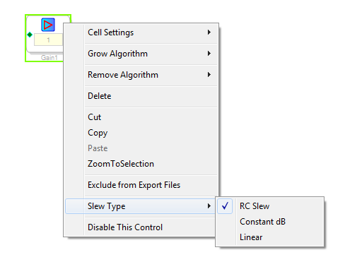 Slew Configuration