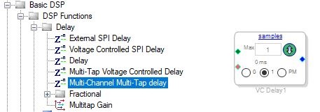 Multi-Tap Voltage Controlled Delay (ADAU145x/ADAU146x)