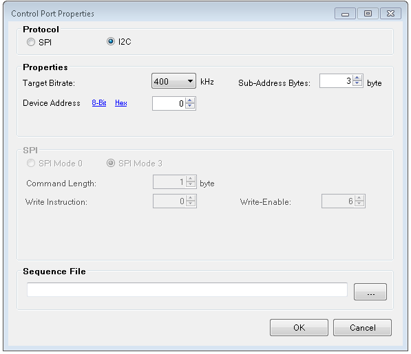 I2C configuration