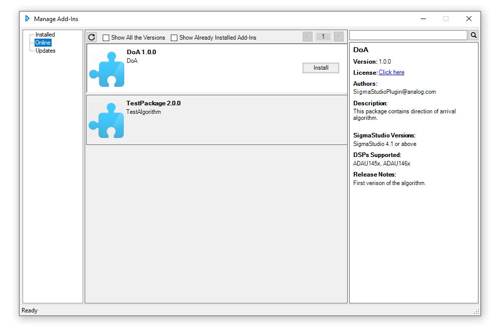 Manage Downloadable Add-Ins