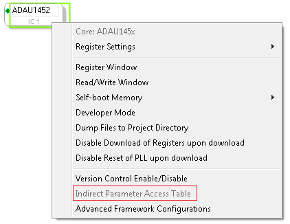 Enable Indirect Parameter Access Table and Fixed SafeLoad Address (From SigmaStudio 3.13)