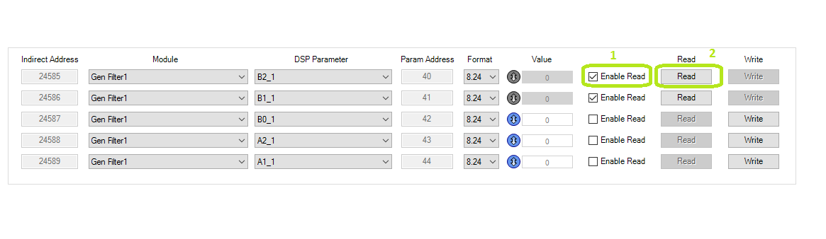 Reading the Parameter